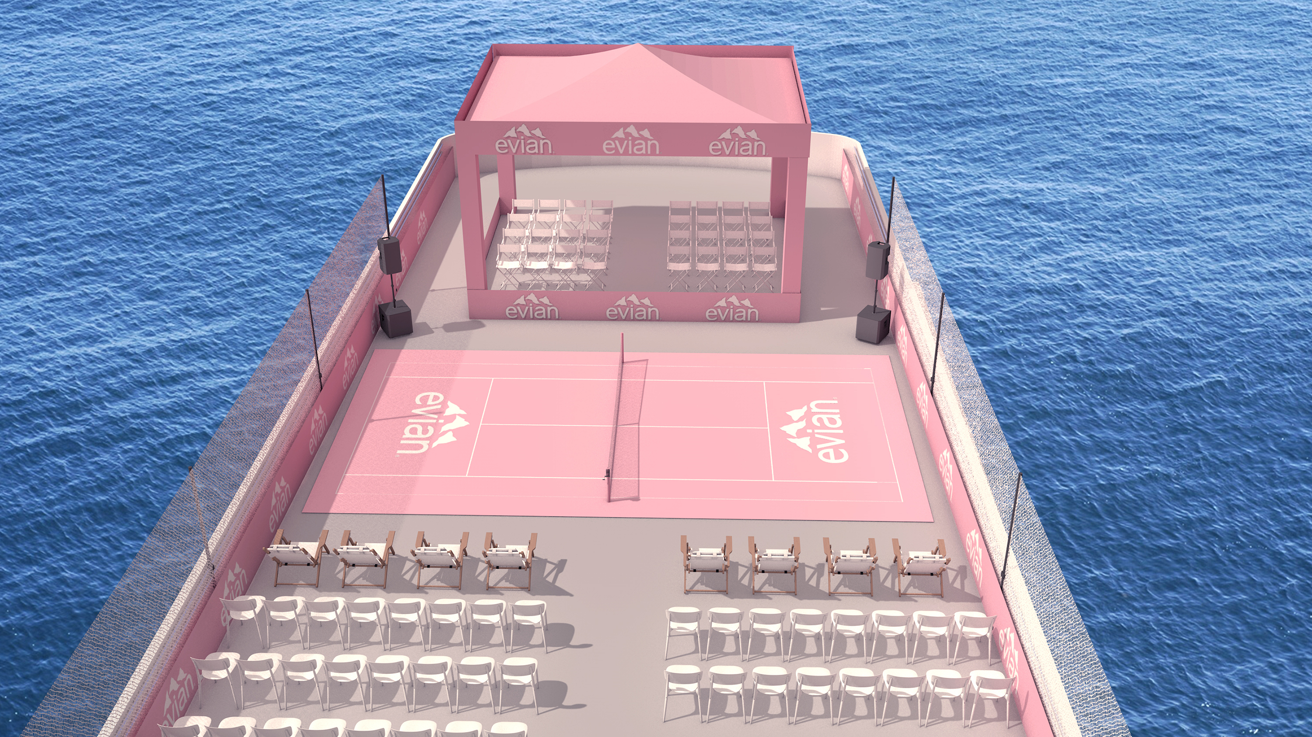All Aboard the SS evian! A First-of-its-Kind US Open Waterside Finals Experience with evian®, the Official Water of the US Open