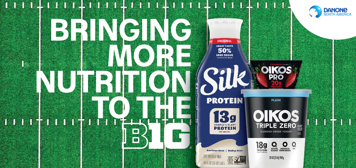 Danone Becomes the First Official U.S. Yogurt and Plant-Based Beverages Partner of the Big Ten Conference, Offering Protein and Plant-Powered Nutrition with its Oikos and Silk Brands