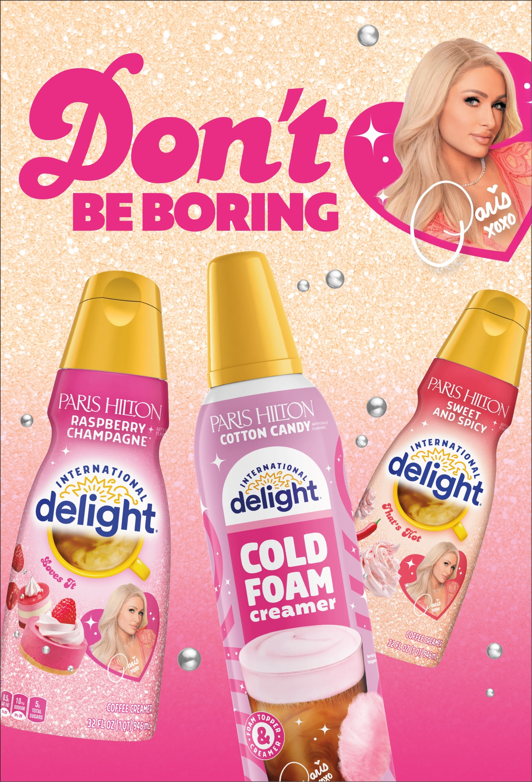 International Delight and Paris Hilton Introduce Iconic Creamers and Cold Foam that are Anything but Plain
