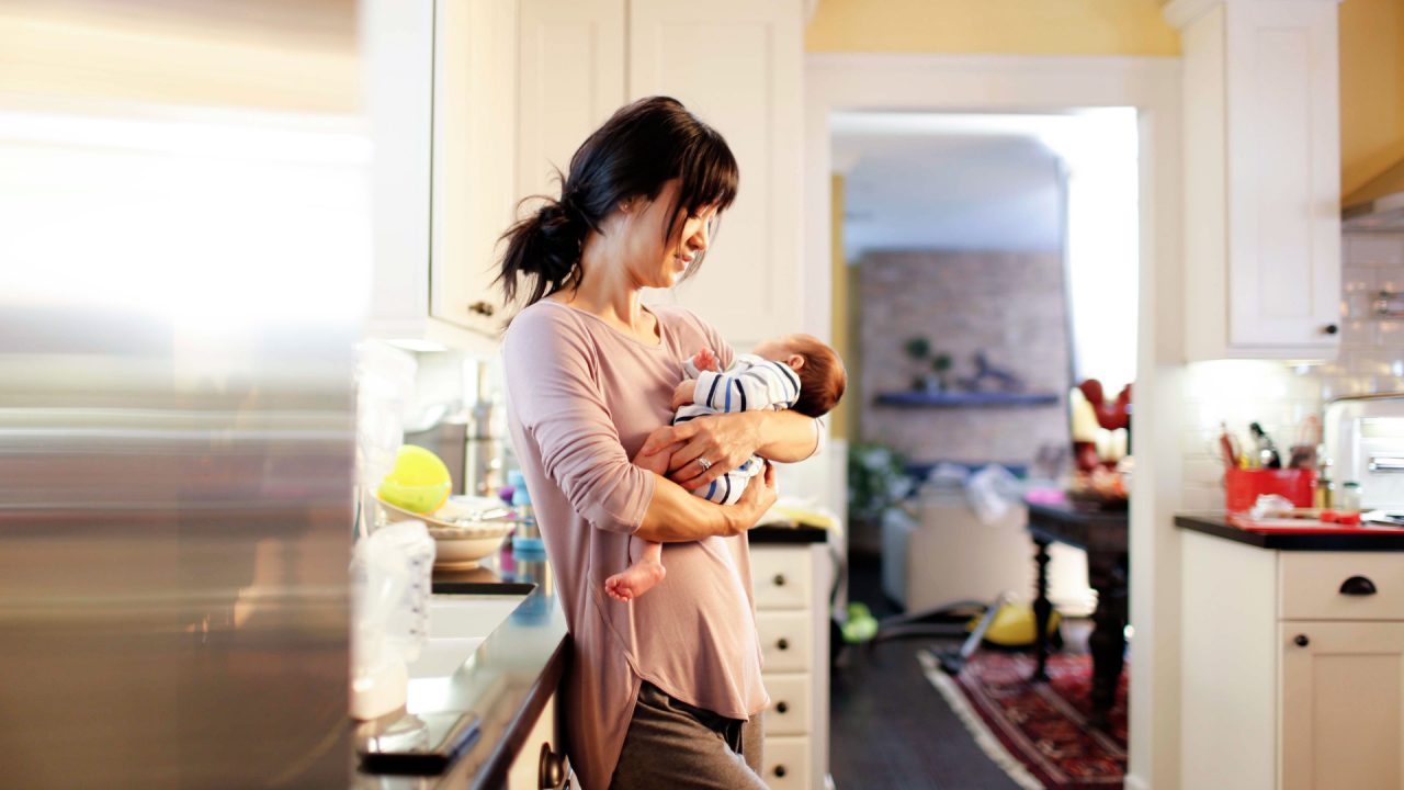 Woman with baby